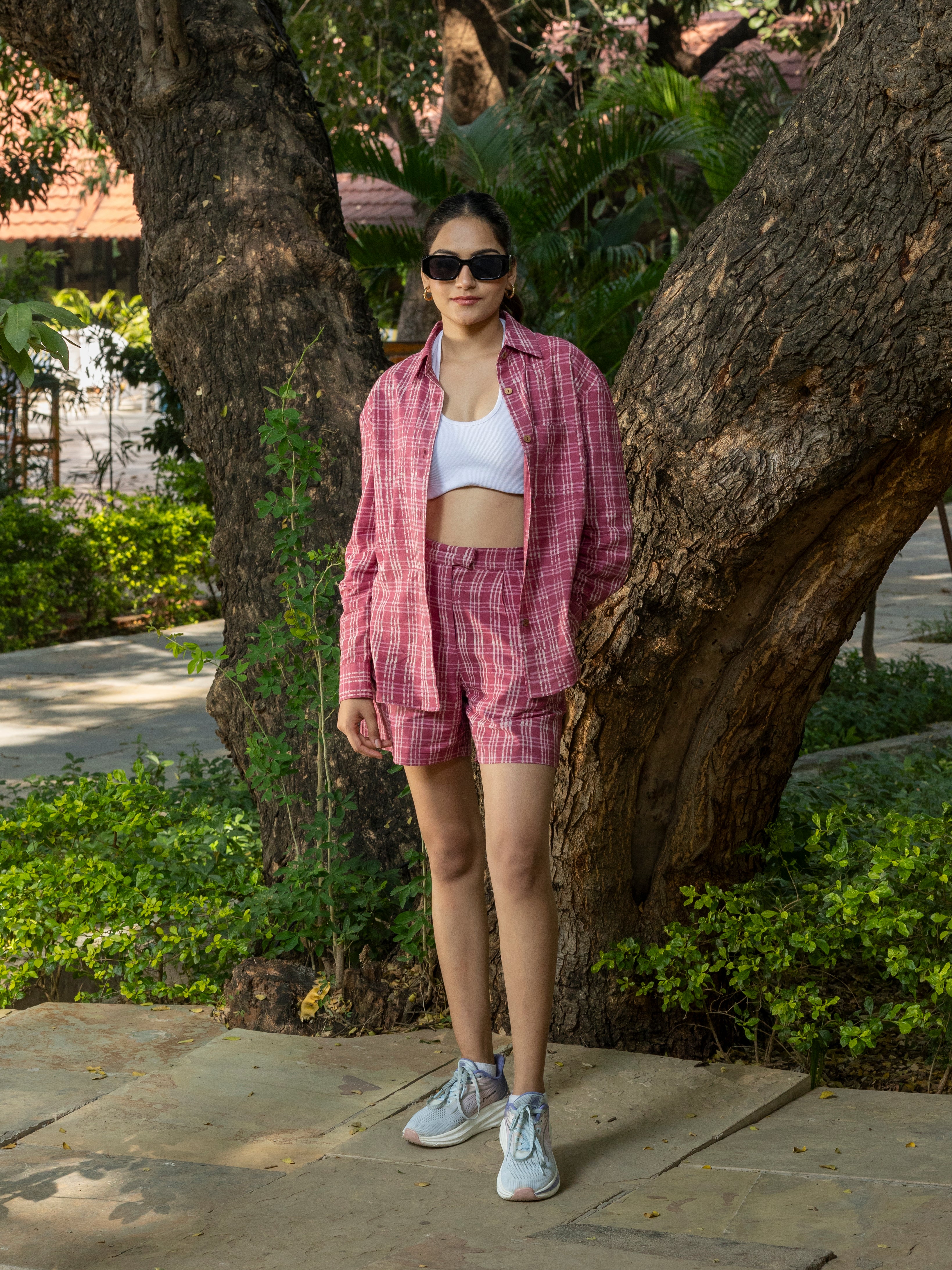 Relaxed Fit Shirt Shorts Co-ord