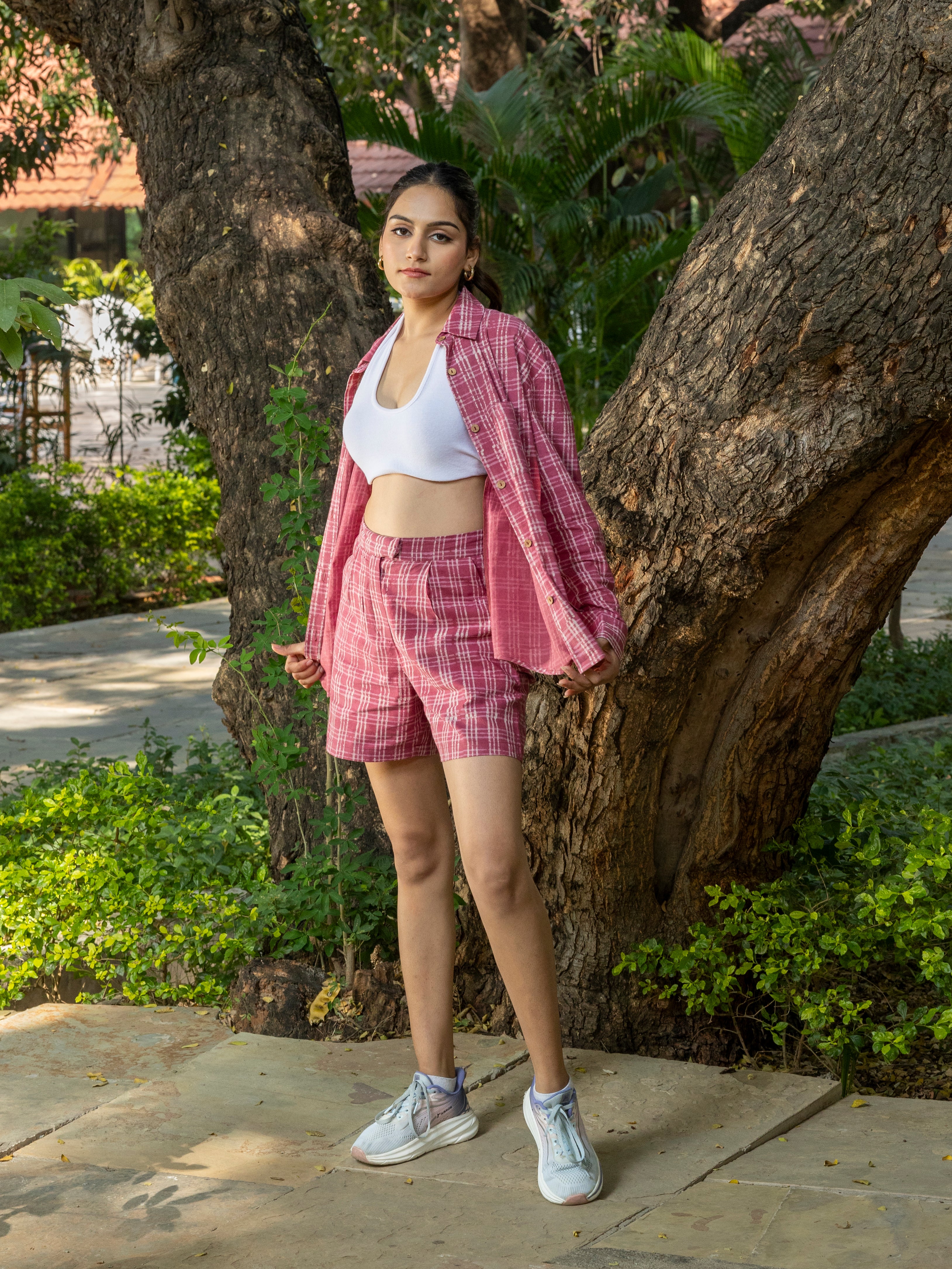 Relaxed Fit Shirt Shorts Co-ord