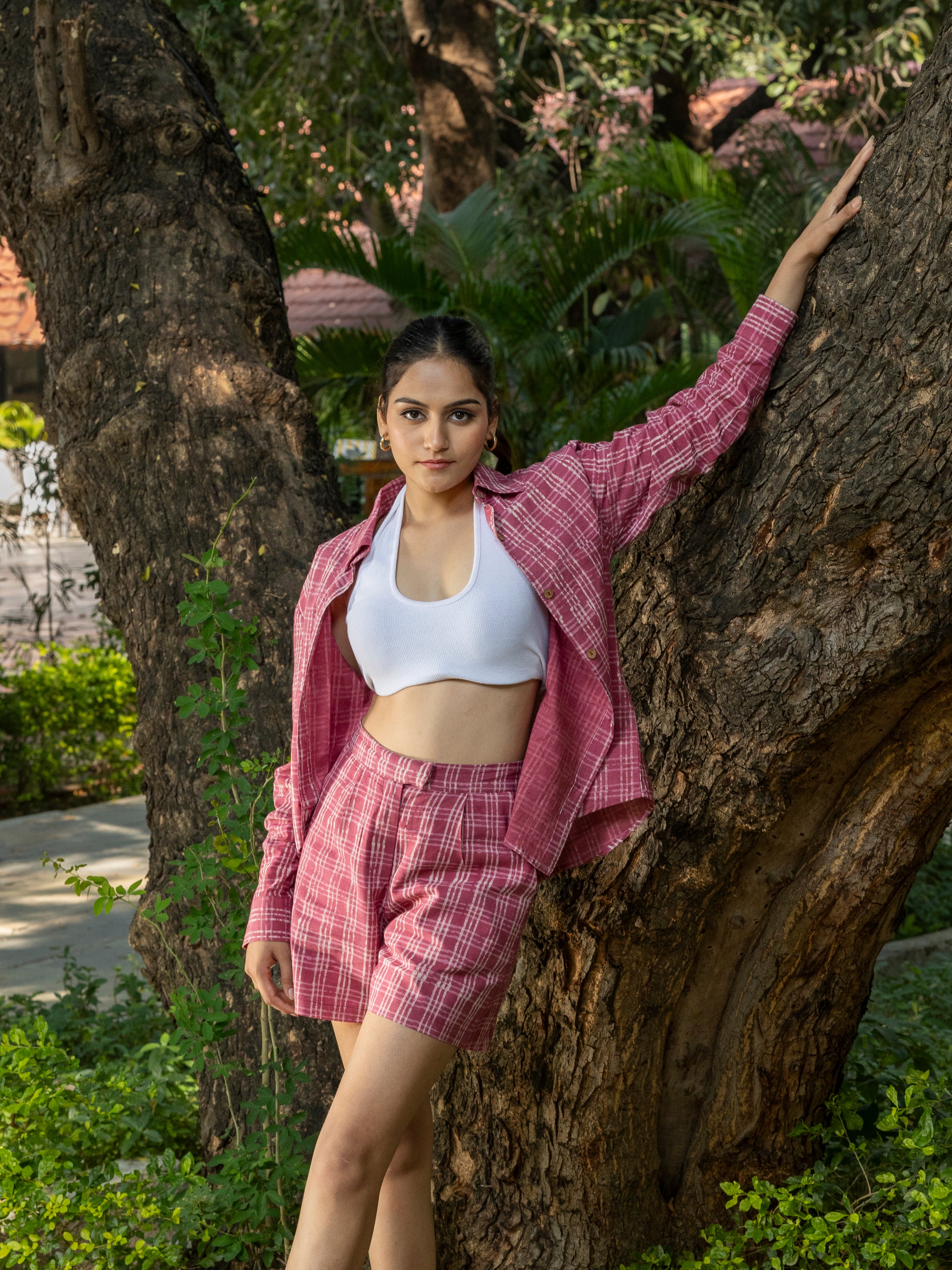 Relaxed Fit Shirt Shorts Co-ord