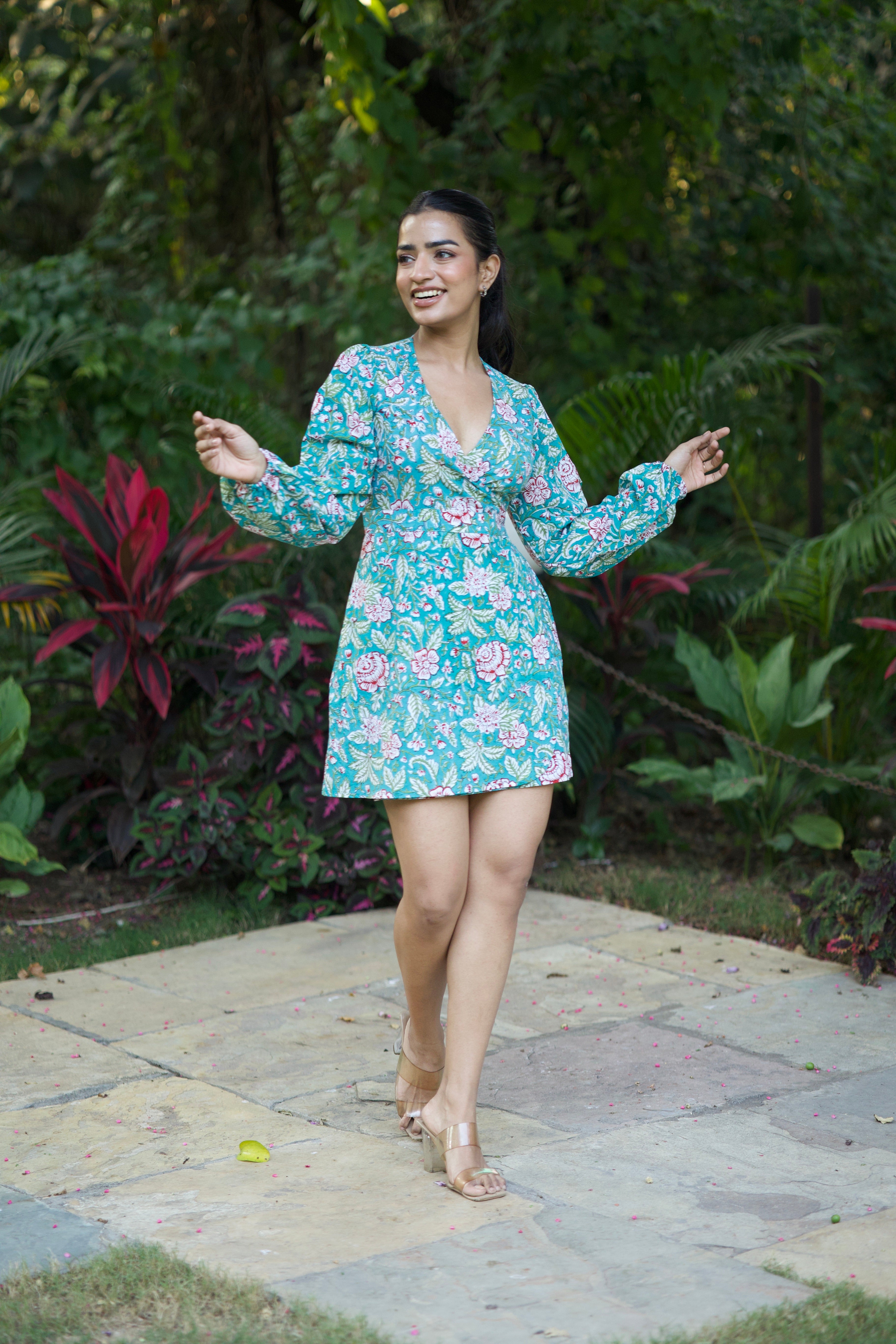 Wrap Around Dress (Green)