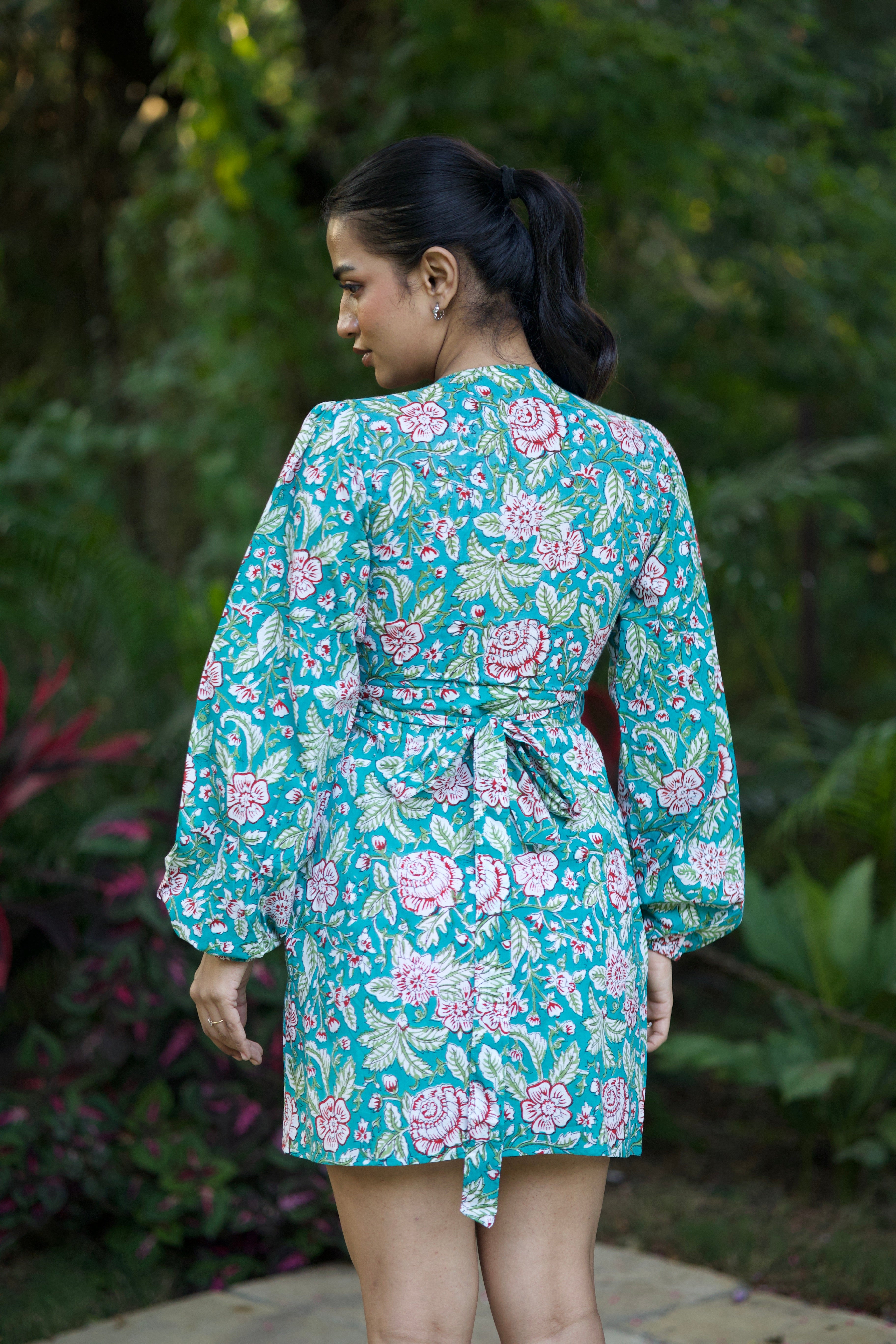 Wrap Around Dress (Green)