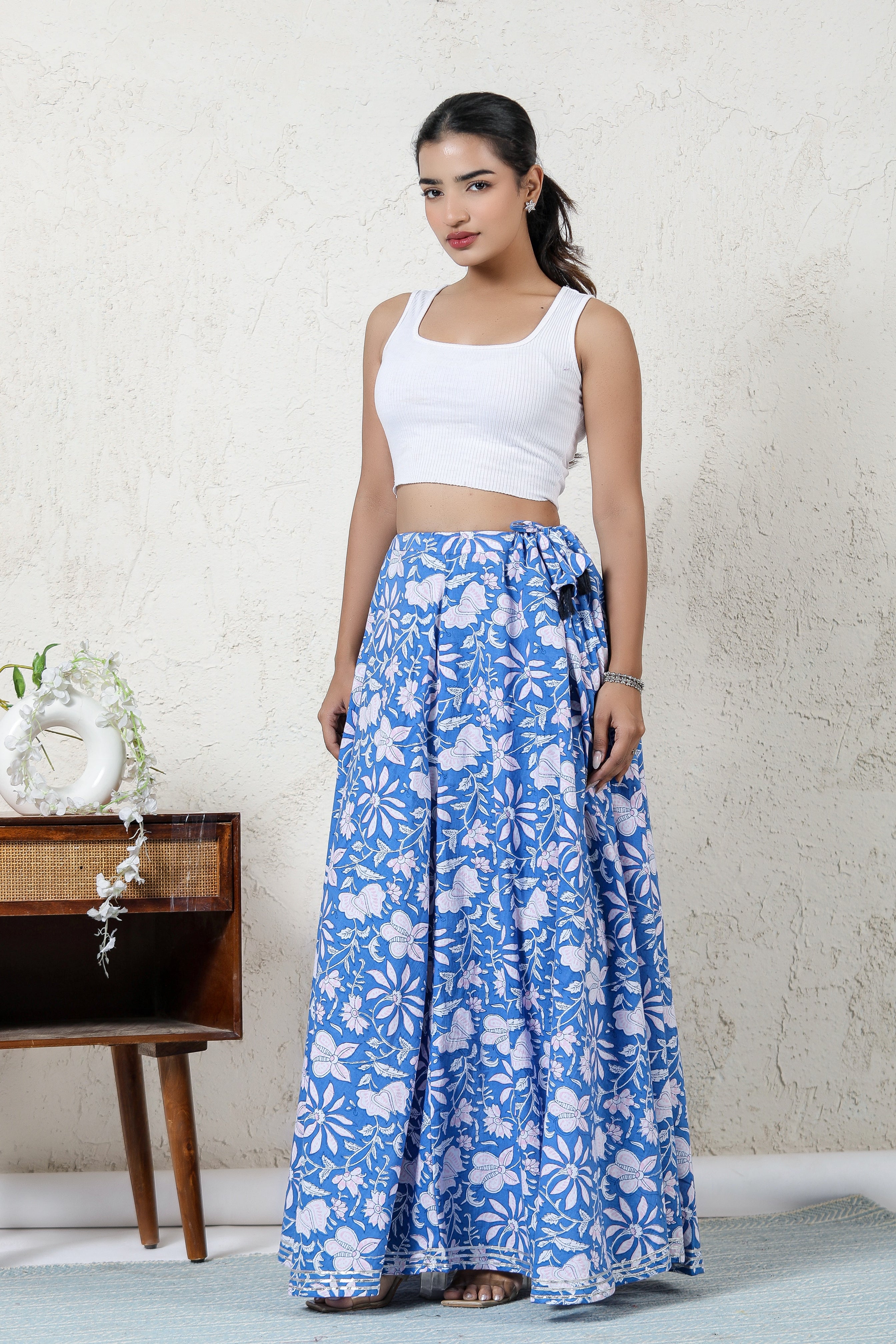 Floral Long Skirt