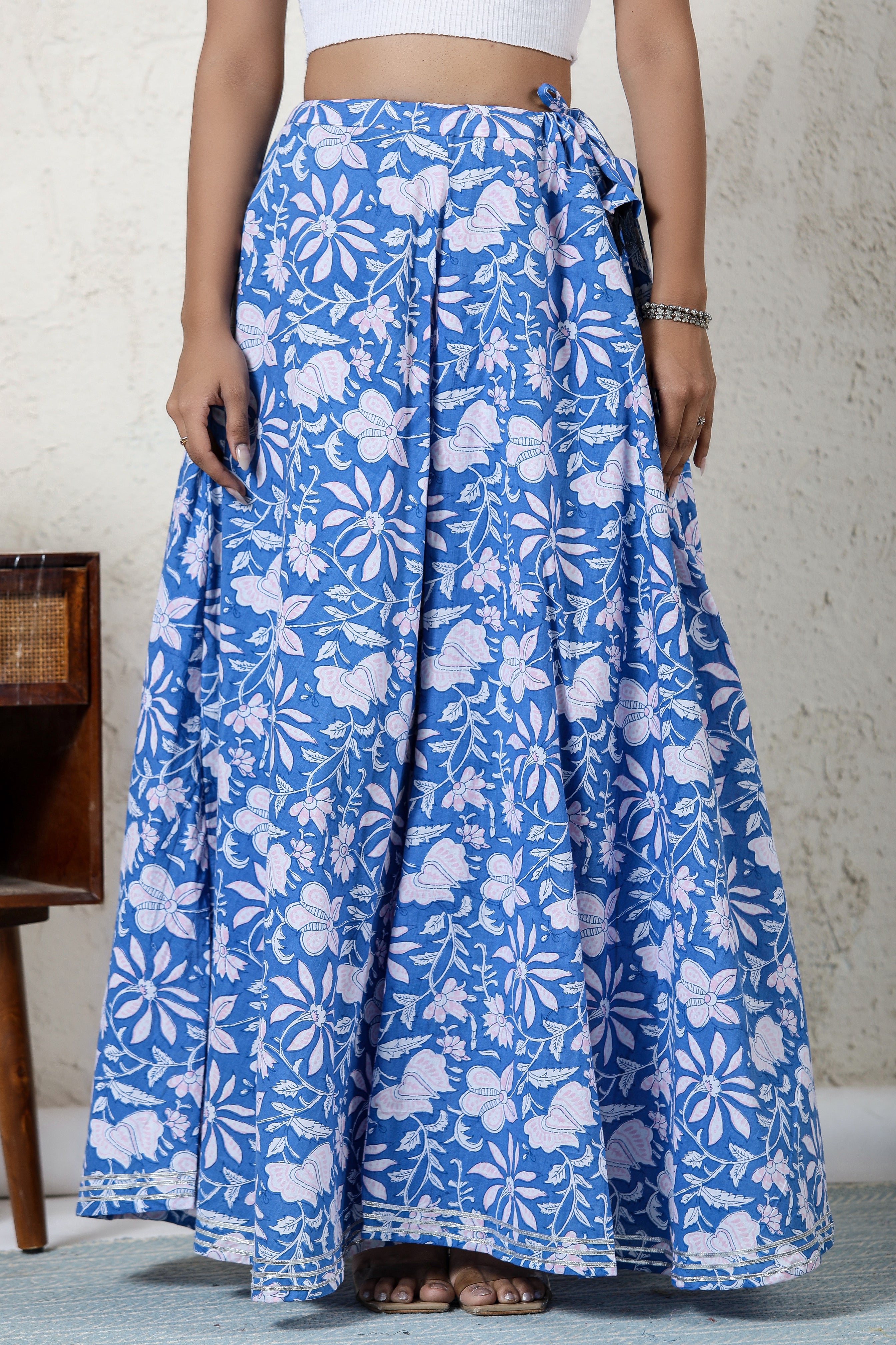 Floral Long Skirt
