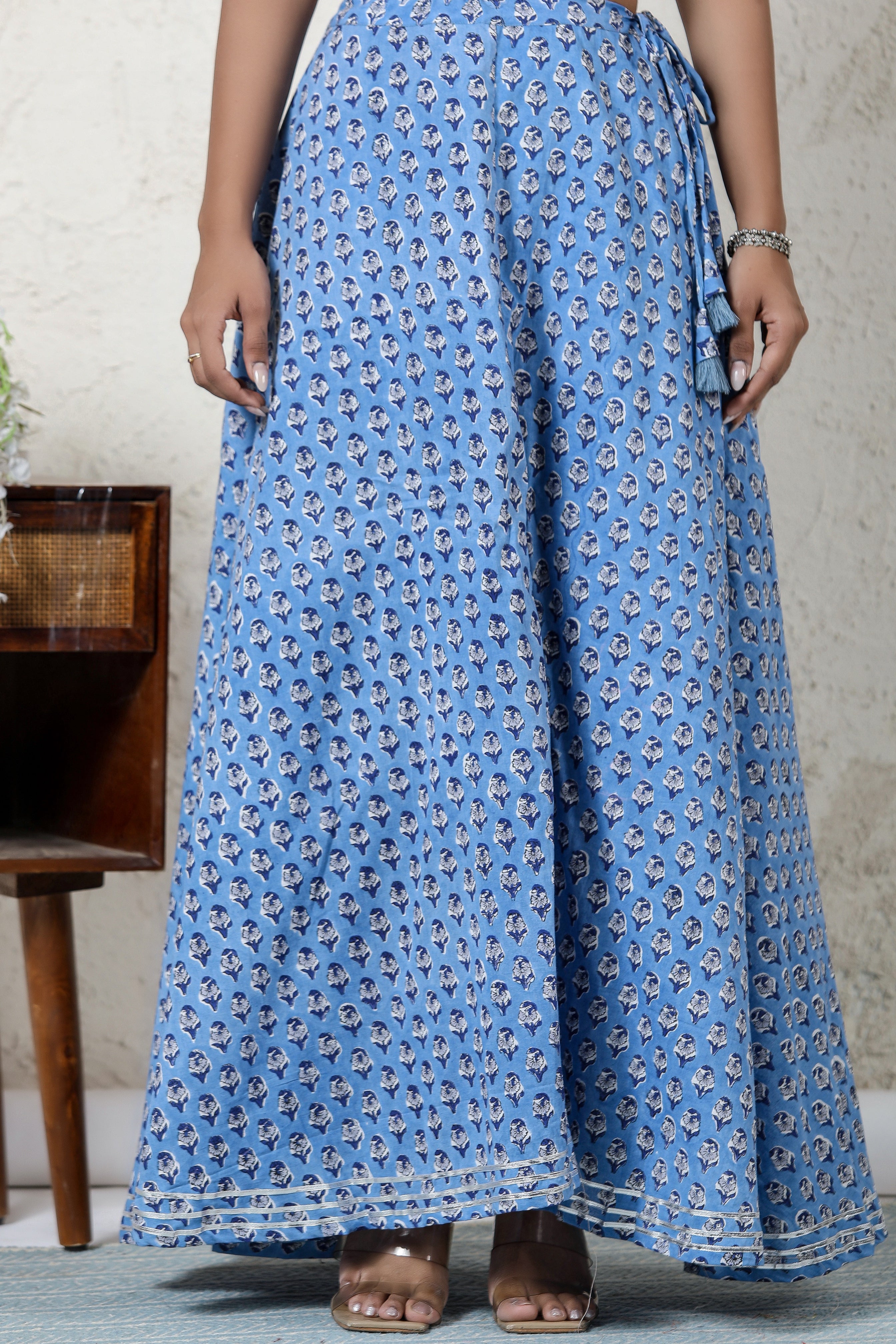 Blue Long Skirt