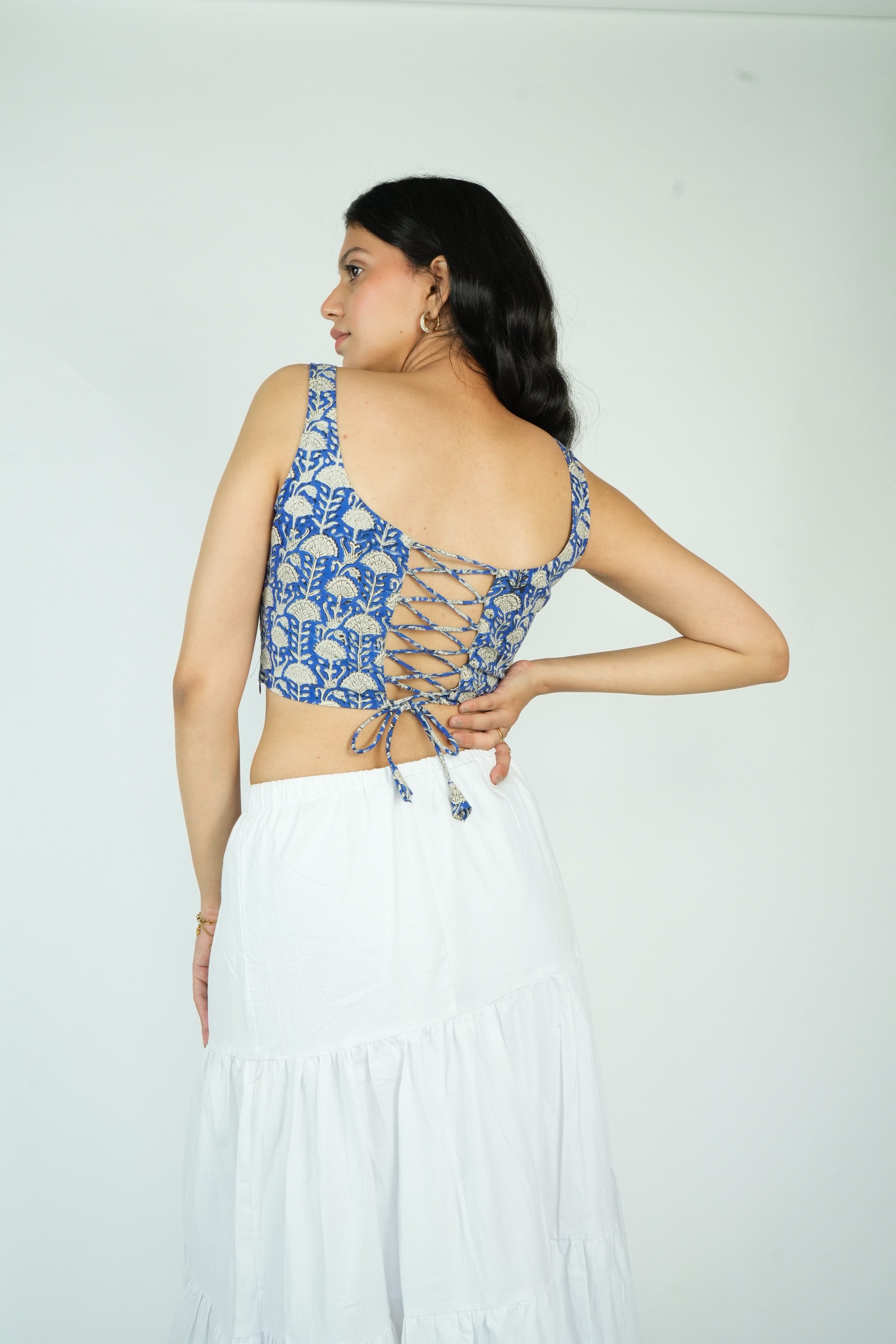 Corset Top (Indigo)