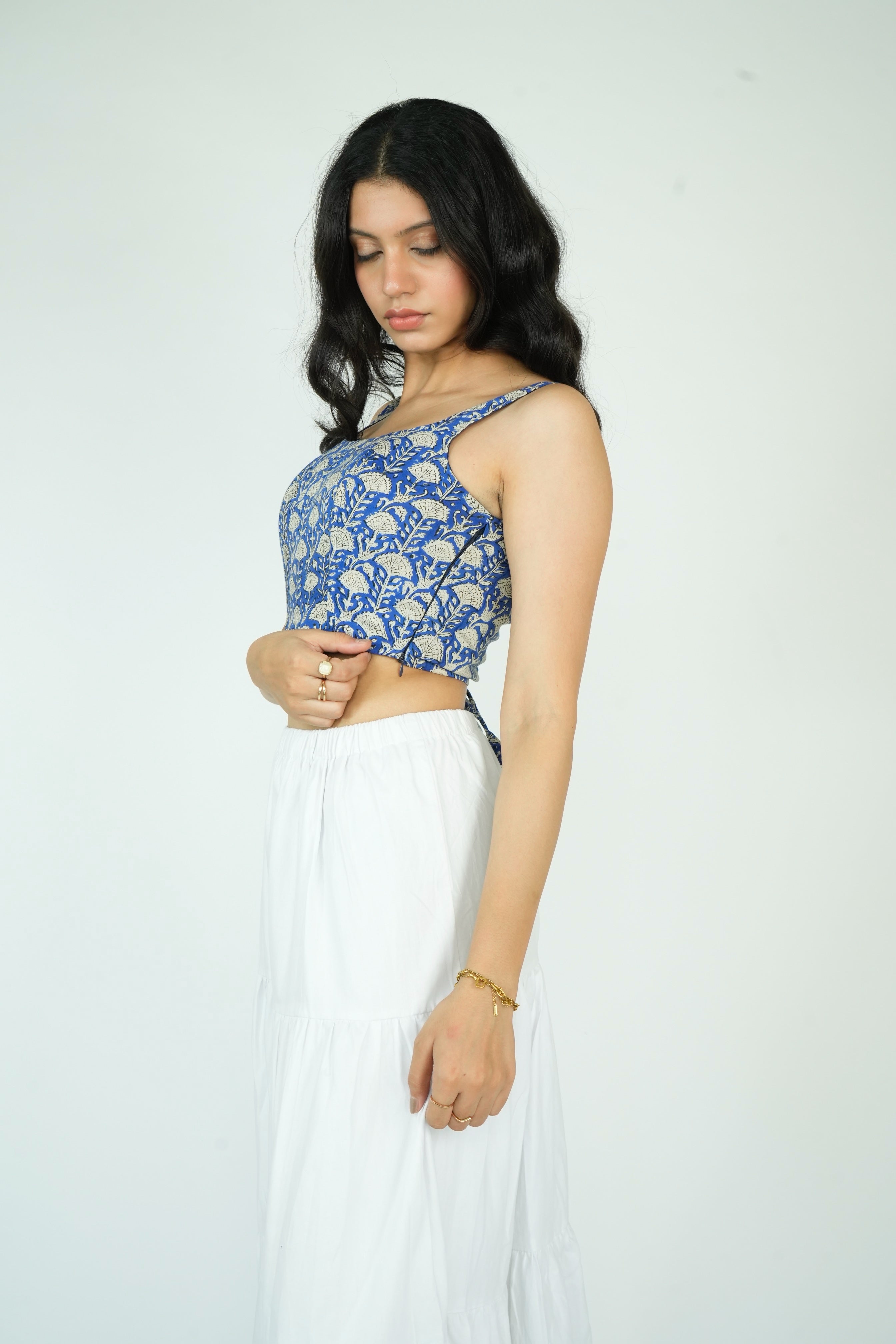 Corset Top (Indigo)