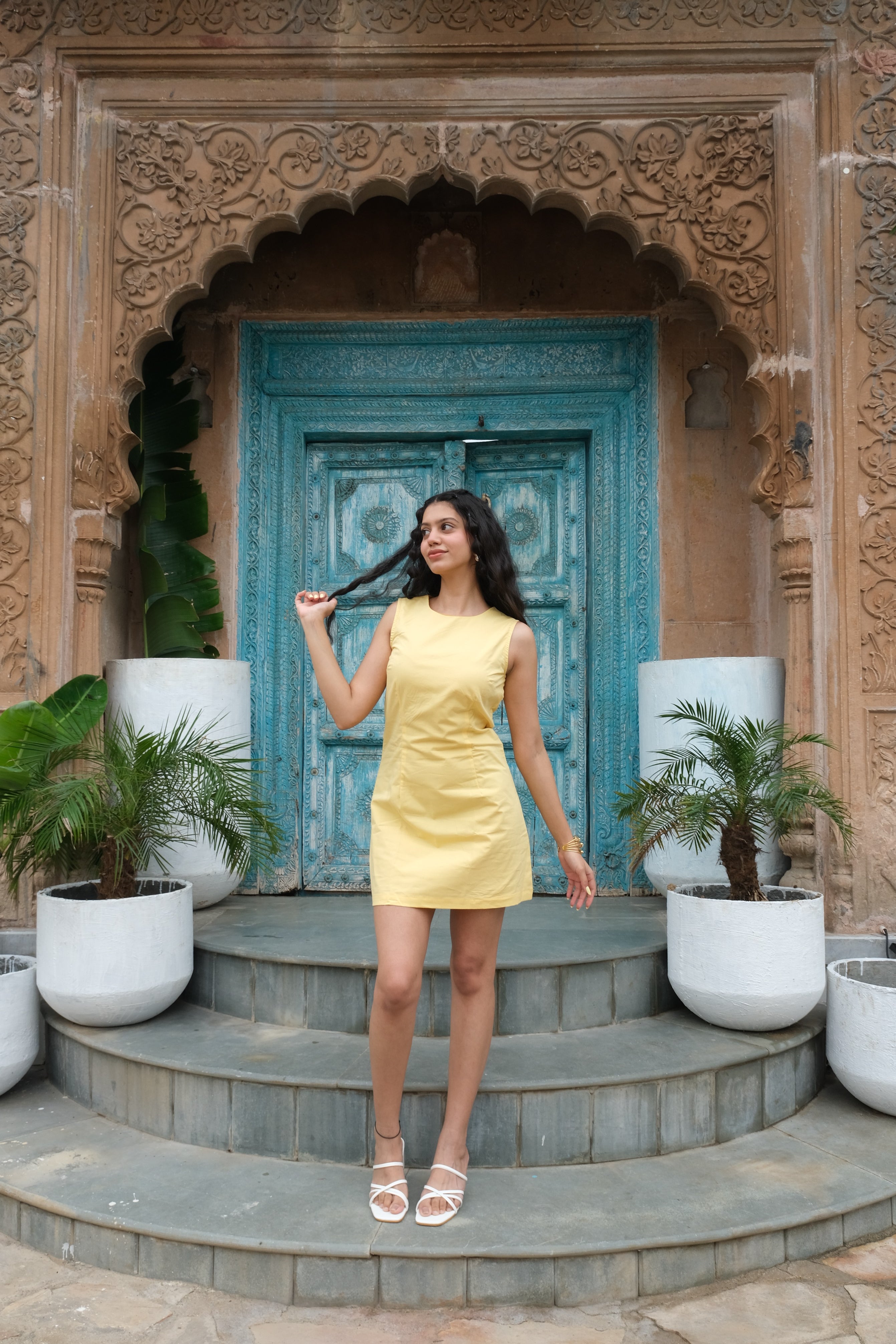 Butter Yellow Tunic Dress