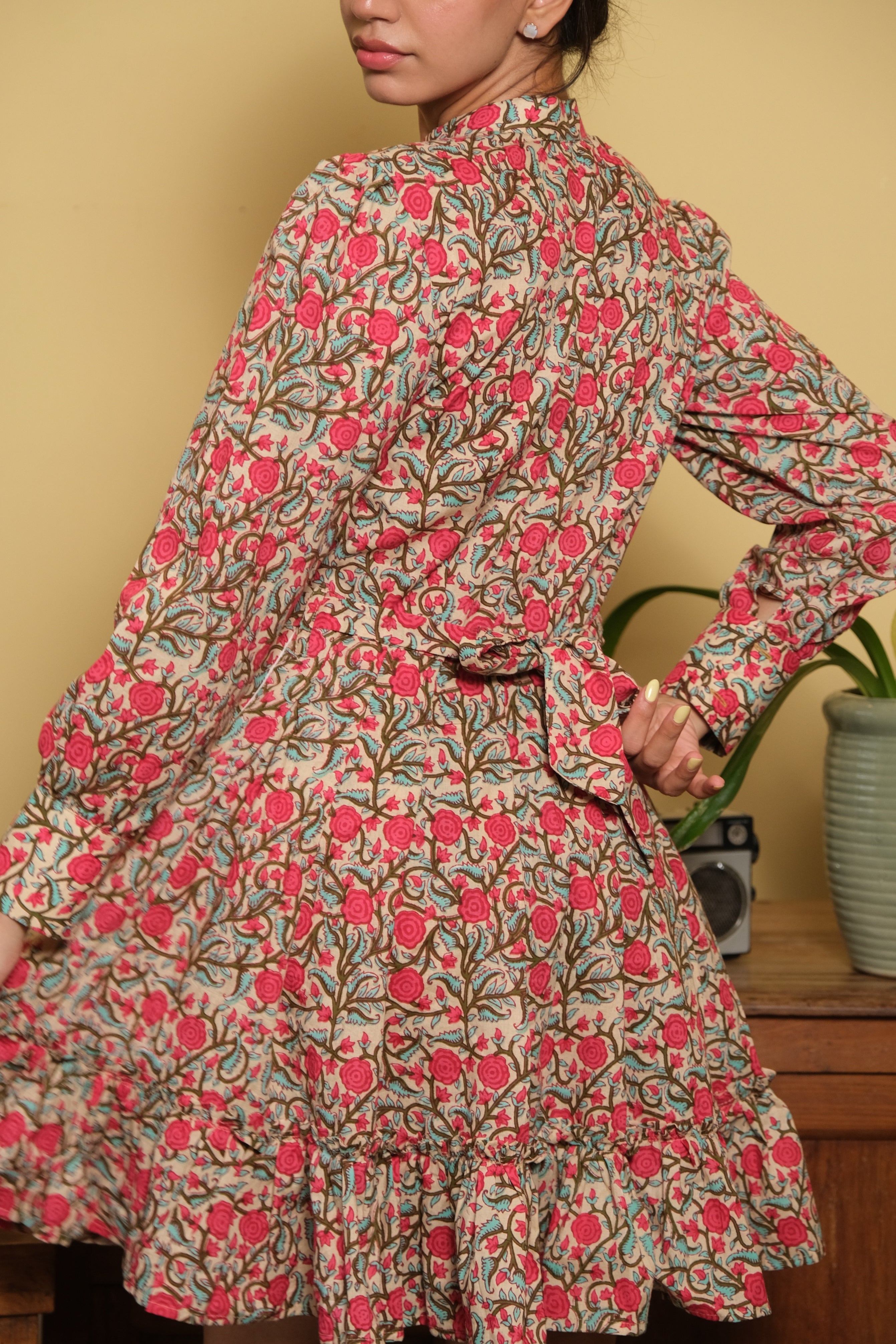 Rose Shirt Dress
