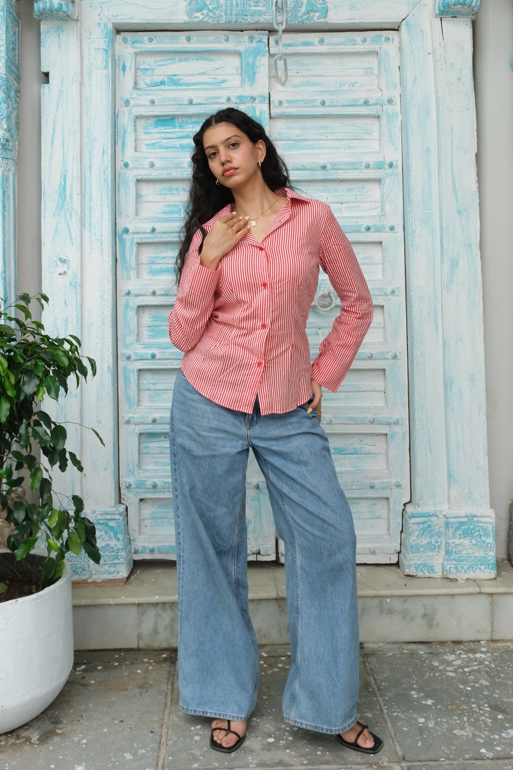 【Ameri VINTAGE】BUSTIER LAYERED SHIRT Ameri VINTAGE - Ameri VINTAGE BUSTIER LAYERED SHIRTの通販 by