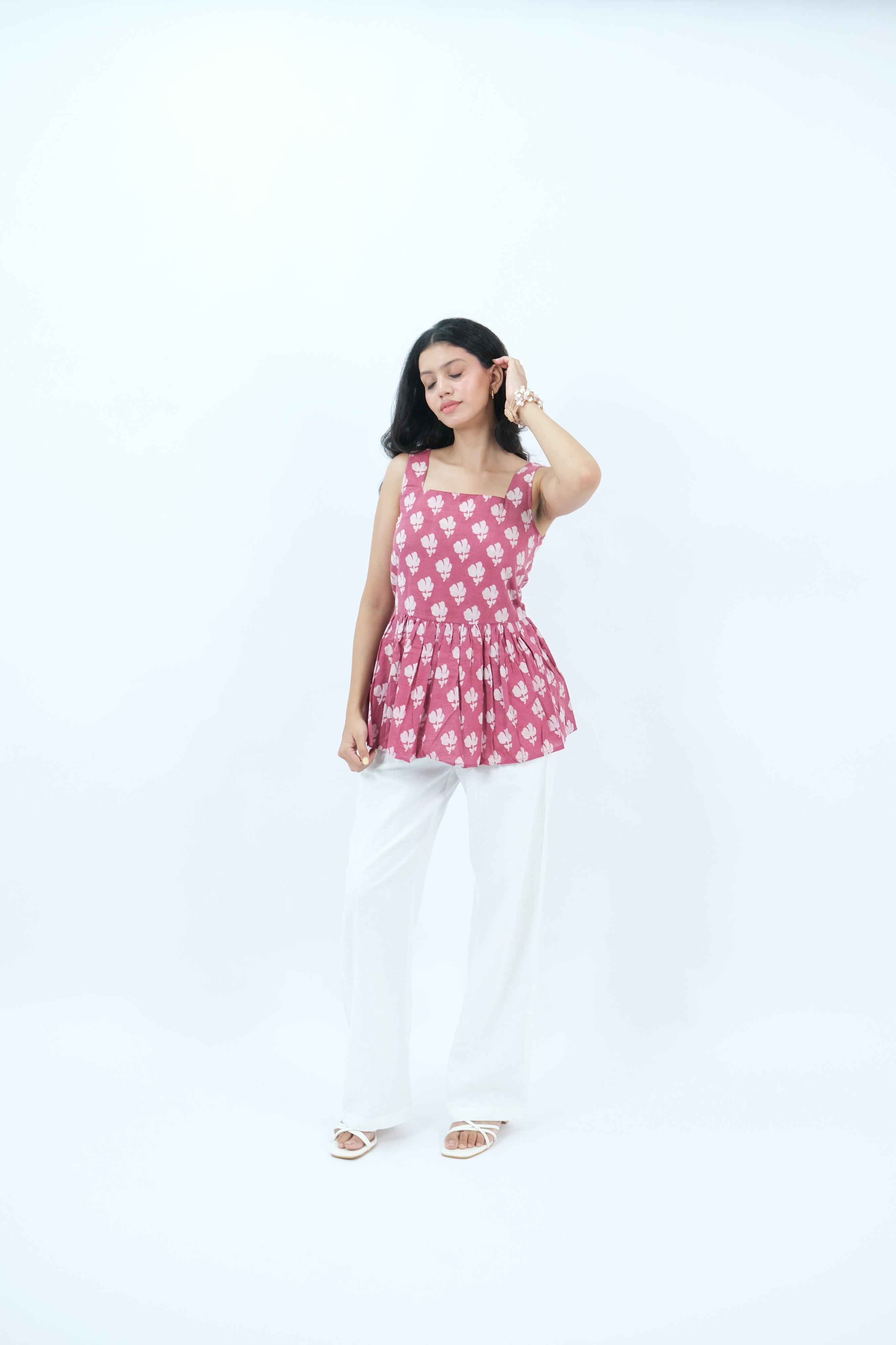 SquareNeck Kurti (Mauve)
