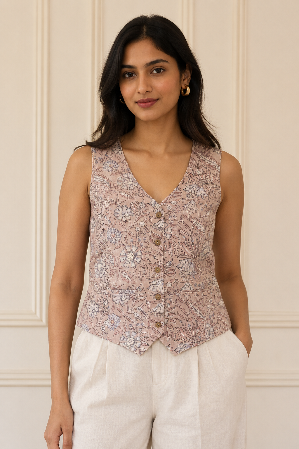 Vest Top (Beige)