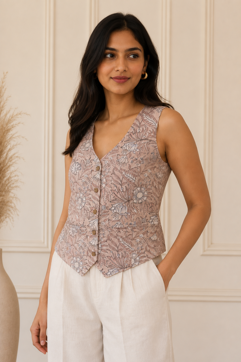 Vest Top (Beige)