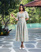 Pleated Dress (Pistachio)