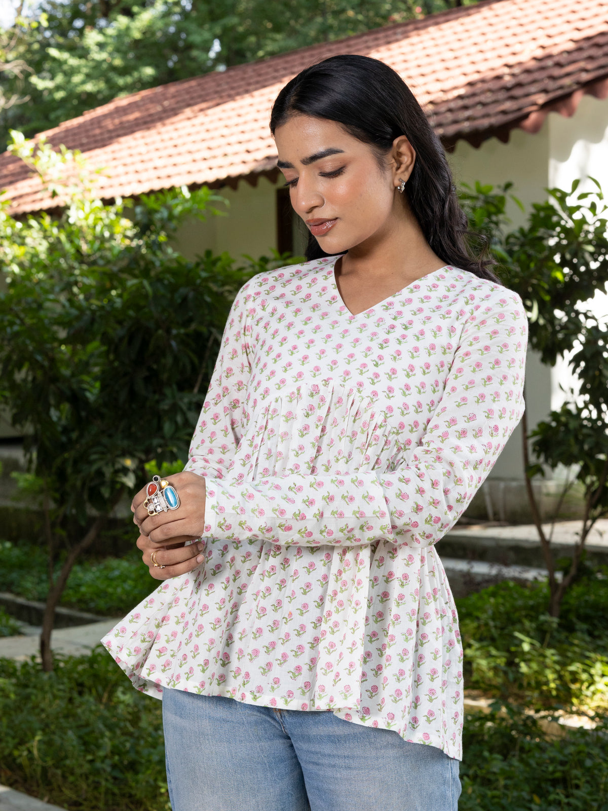 Short Kurti (White)