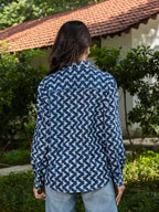 Relaxed Fit Shirt (Indigo Blue)