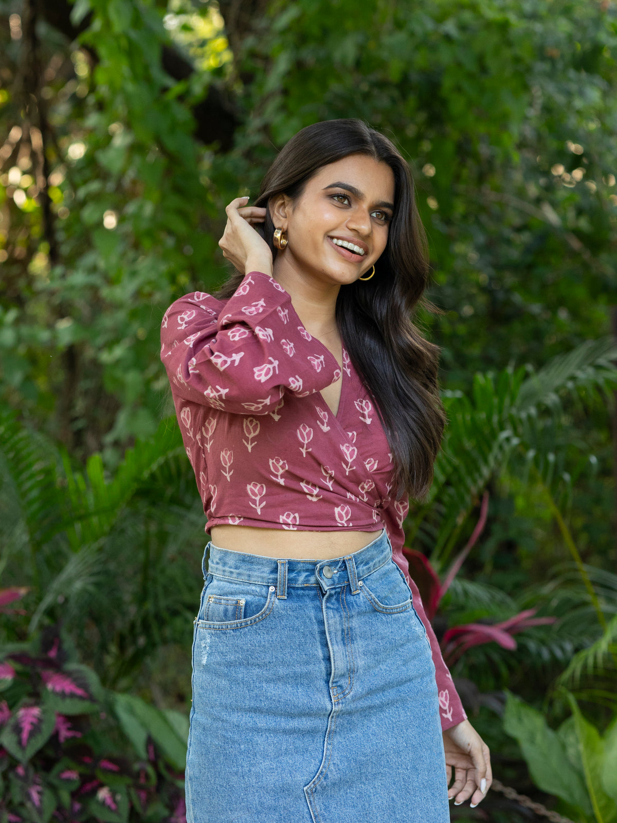 Wrap Top (Mauve)