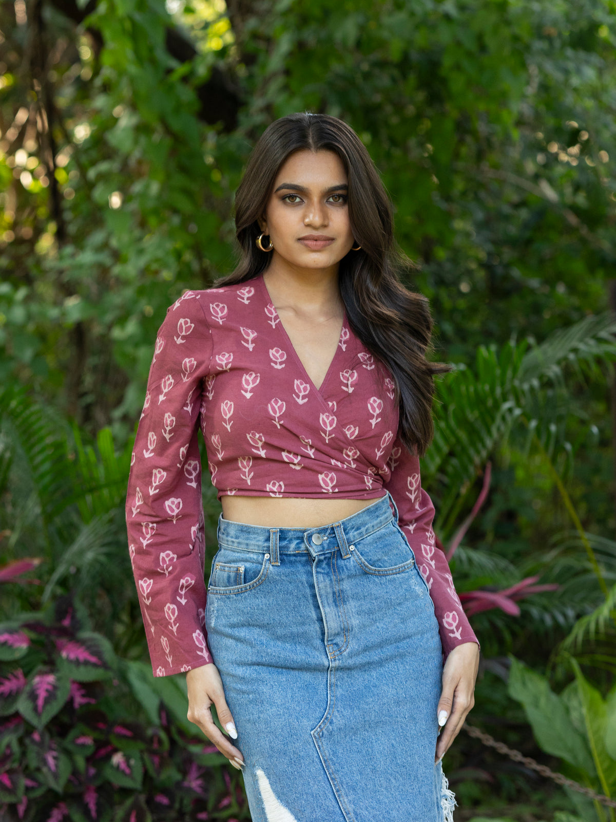 Wrap Top (Mauve)