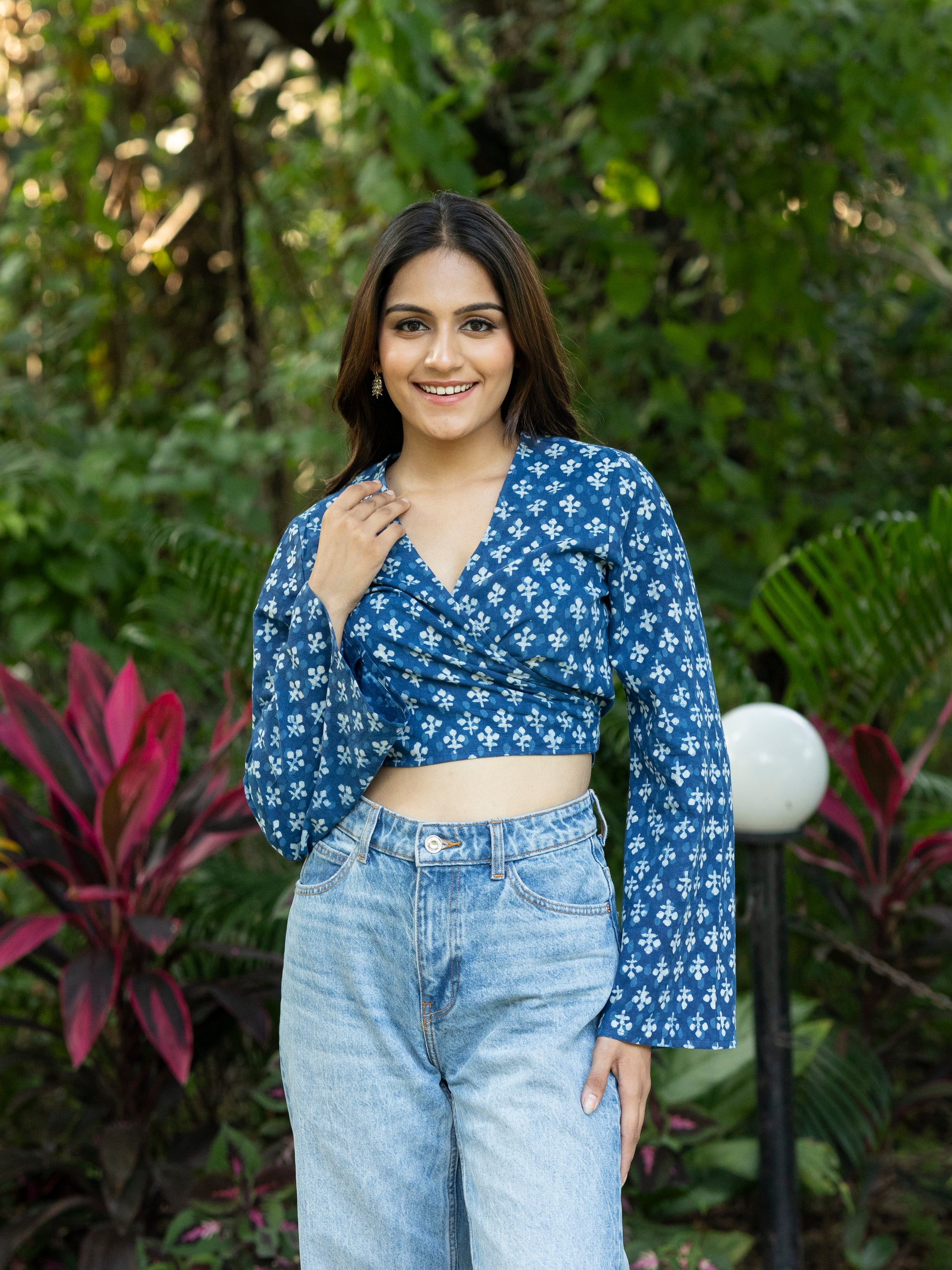 Opal Wrap Front Top