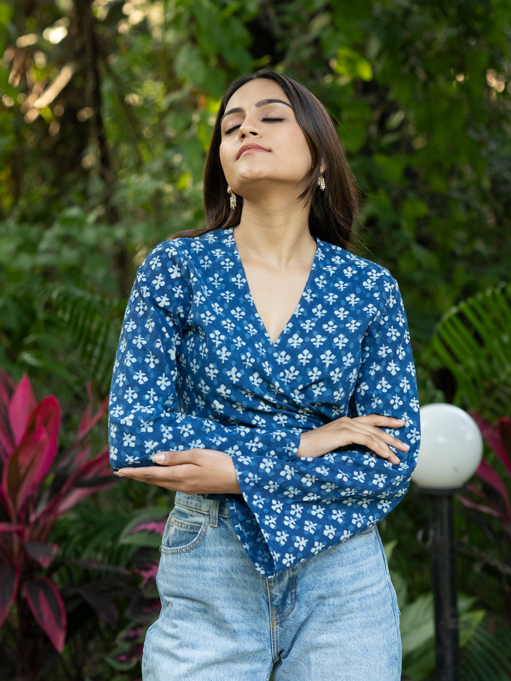 Wrap Top (Indigo)