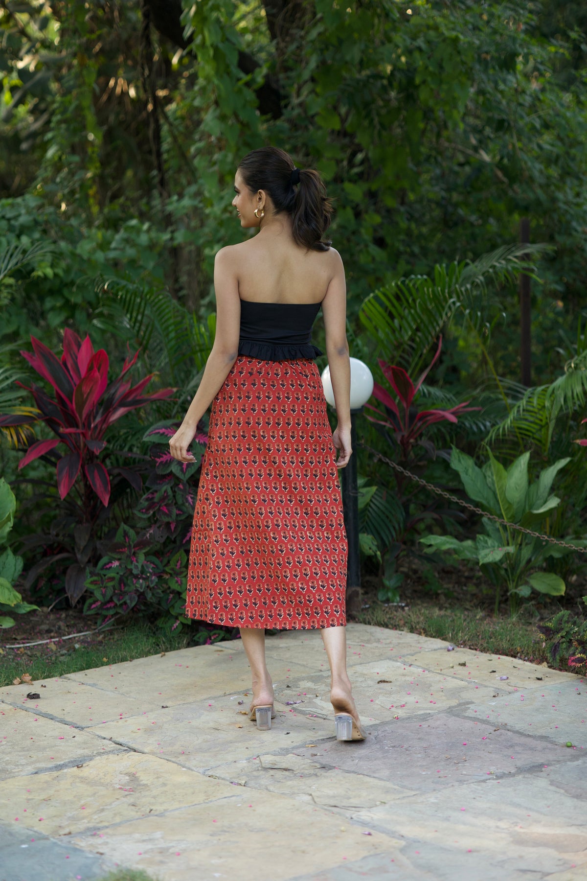 Slit Skirt (Red)