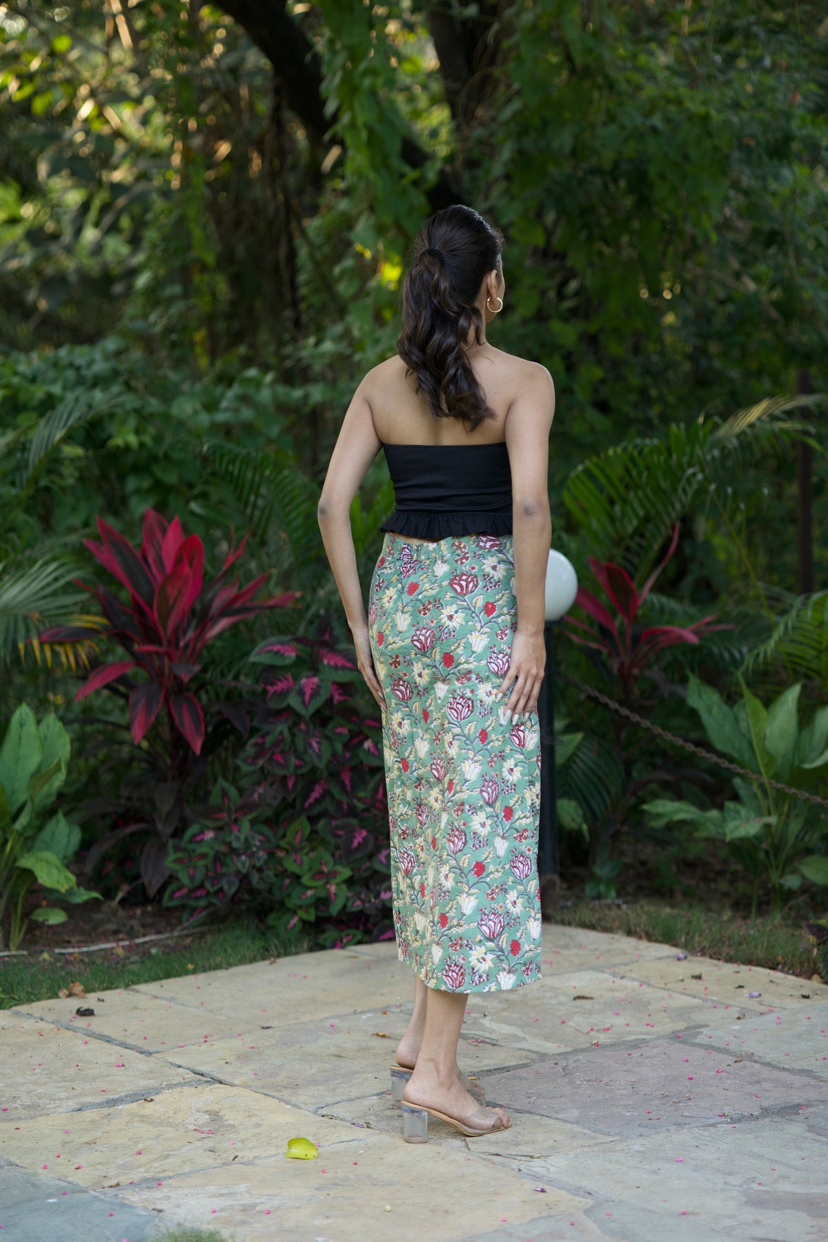 Slit Skirt (Green)