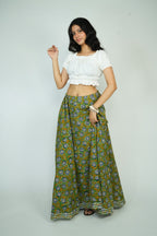 Green Long Skirt