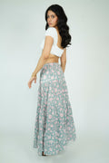Layered Maxi Skirt (Turquoise)