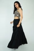 Layered Maxi Skirt (Black)