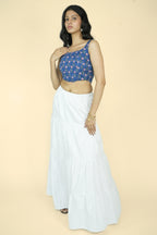 Layered Maxi Skirt (White)