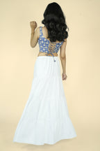 Layered Maxi Skirt (White)