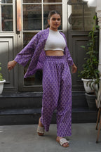 Shrug-Pants Co-ord (Purple)