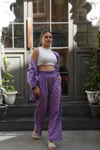 Shrug-Pants Co-ord (Purple)