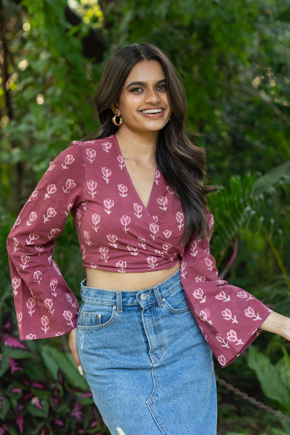 Wrap Top (Mauve)