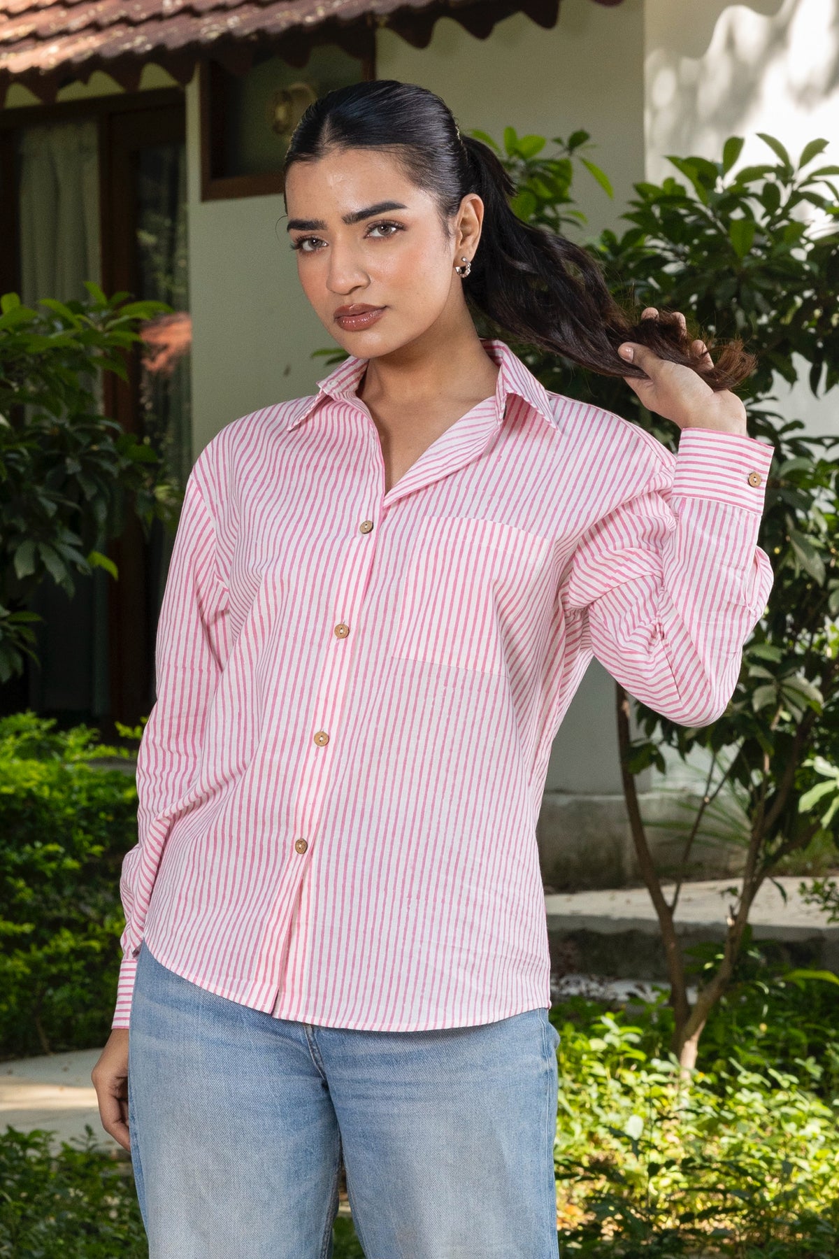 Relaxed Fit Shirt (Pink)