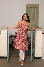 Red Slip Kurti
