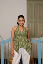HalterNeck Top (Green)