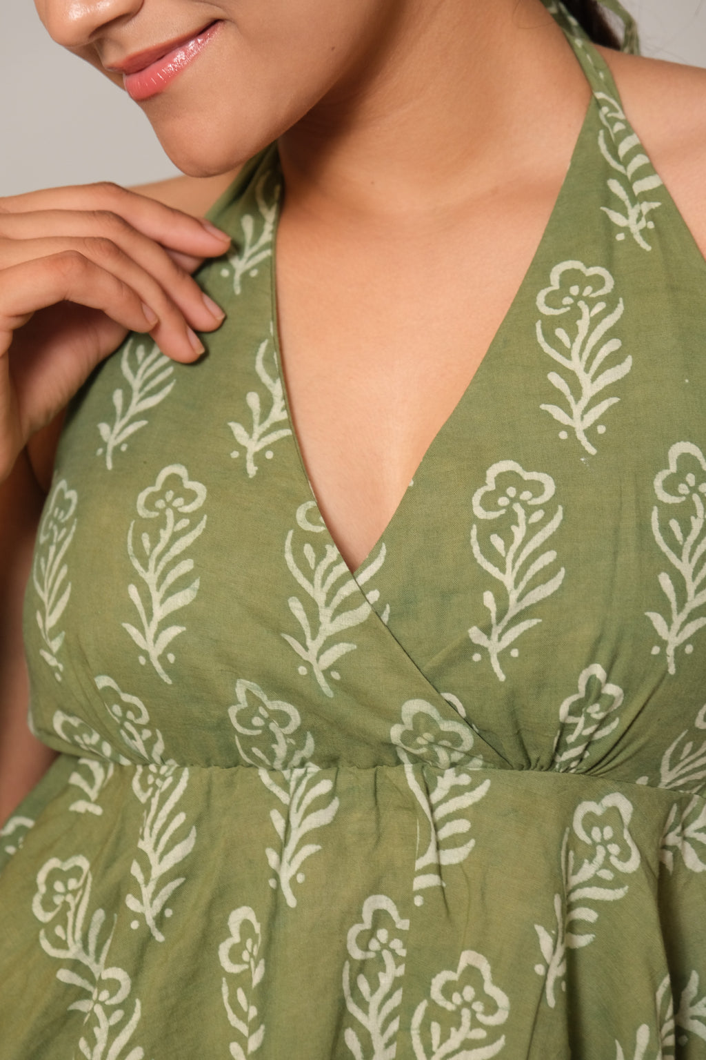 HalterNeck Top (Green)