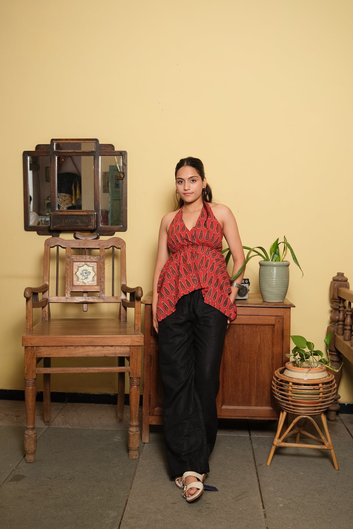 HalterNeck Top (Red)