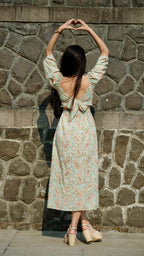 Pleated Dress (Pistachio)