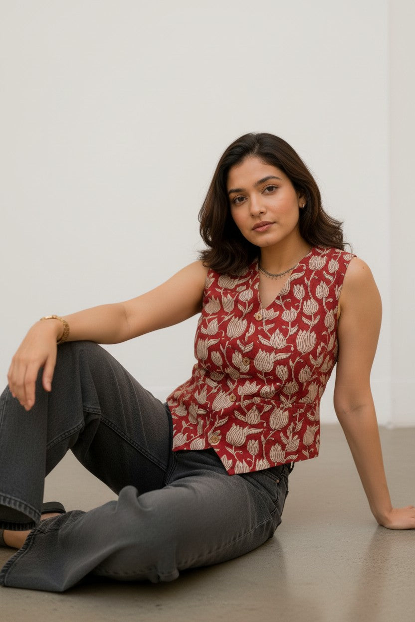 Vest Top (Red Lotus)