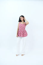 SquareNeck Kurti (Mauve)