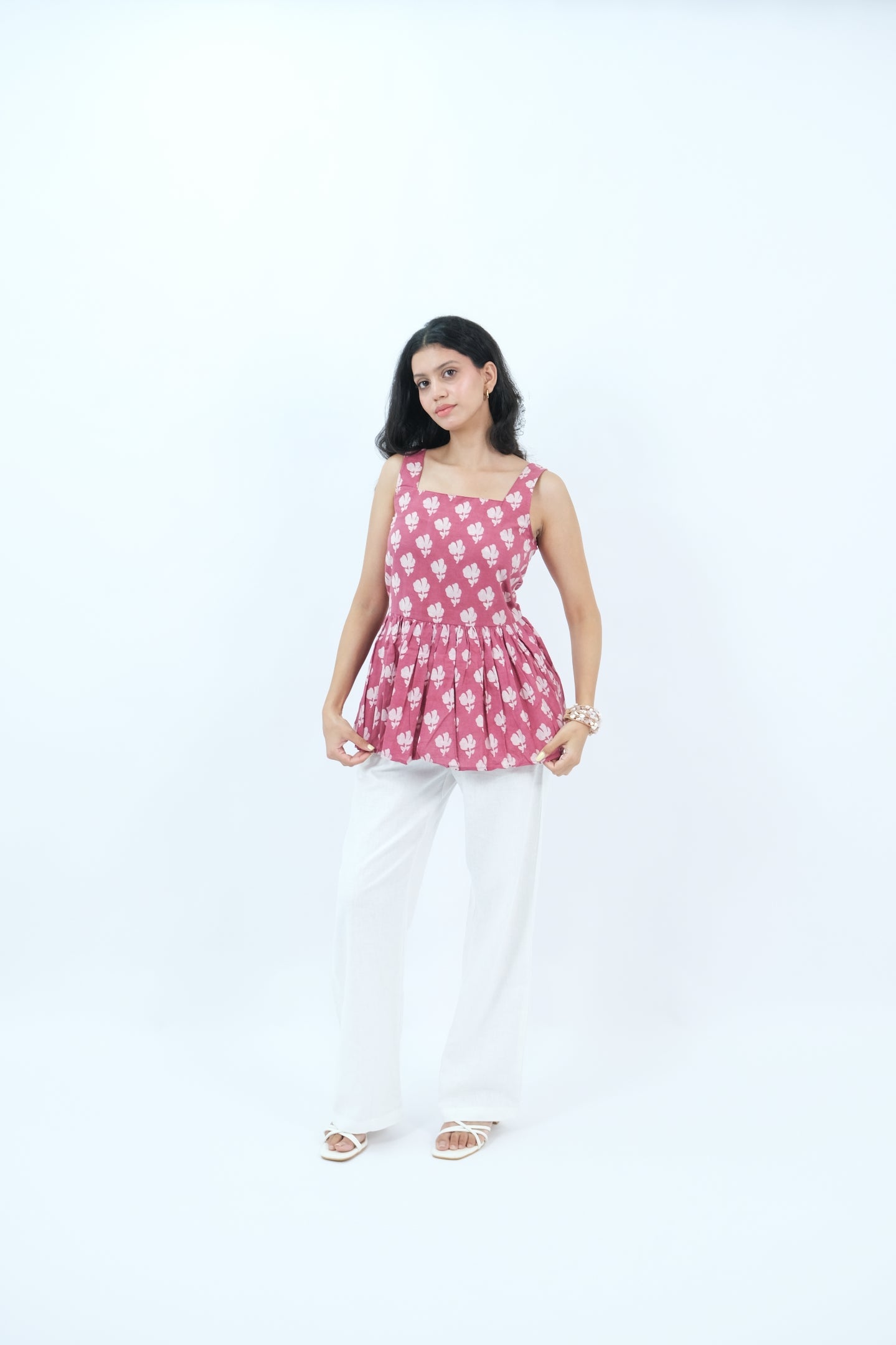 SquareNeck Kurti (Mauve)