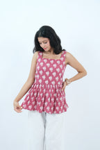 SquareNeck Kurti (Mauve)