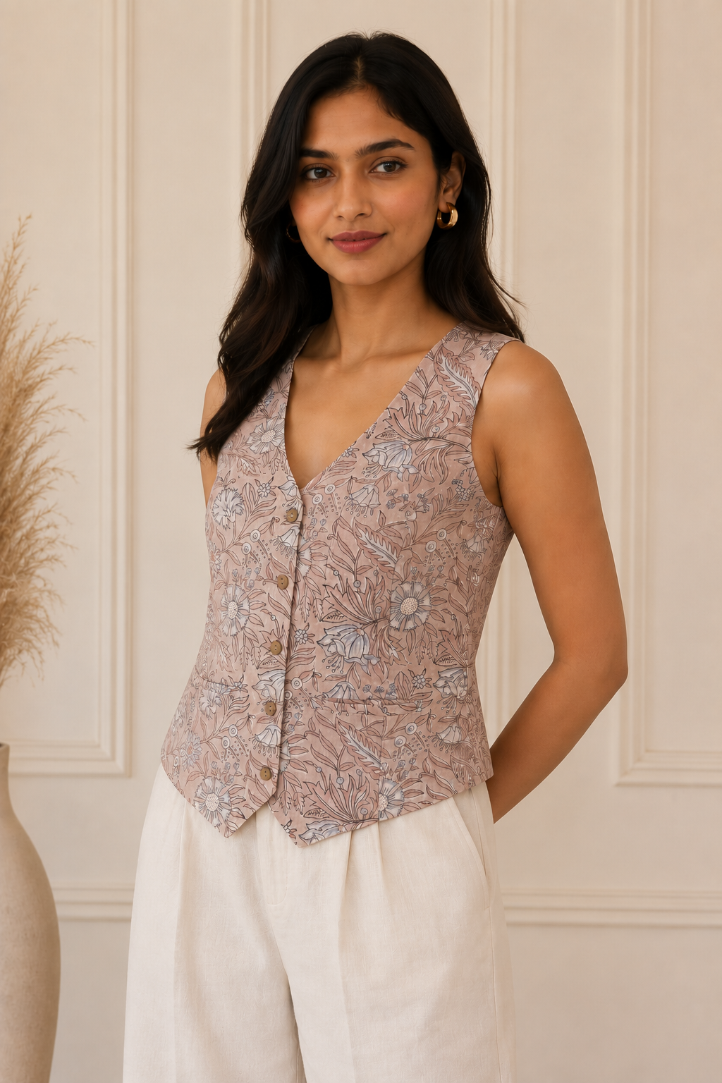 Vest Top (Beige)