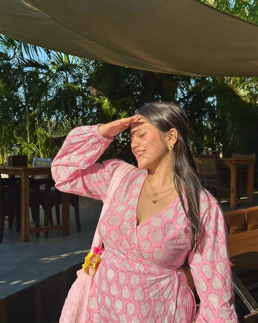 Wrap Around Dress (Pink)