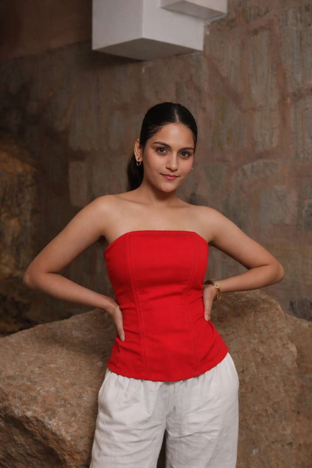 Corset Tube Top (Red)