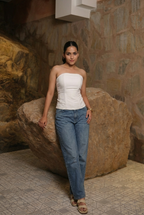 Corset Tube Top (White)
