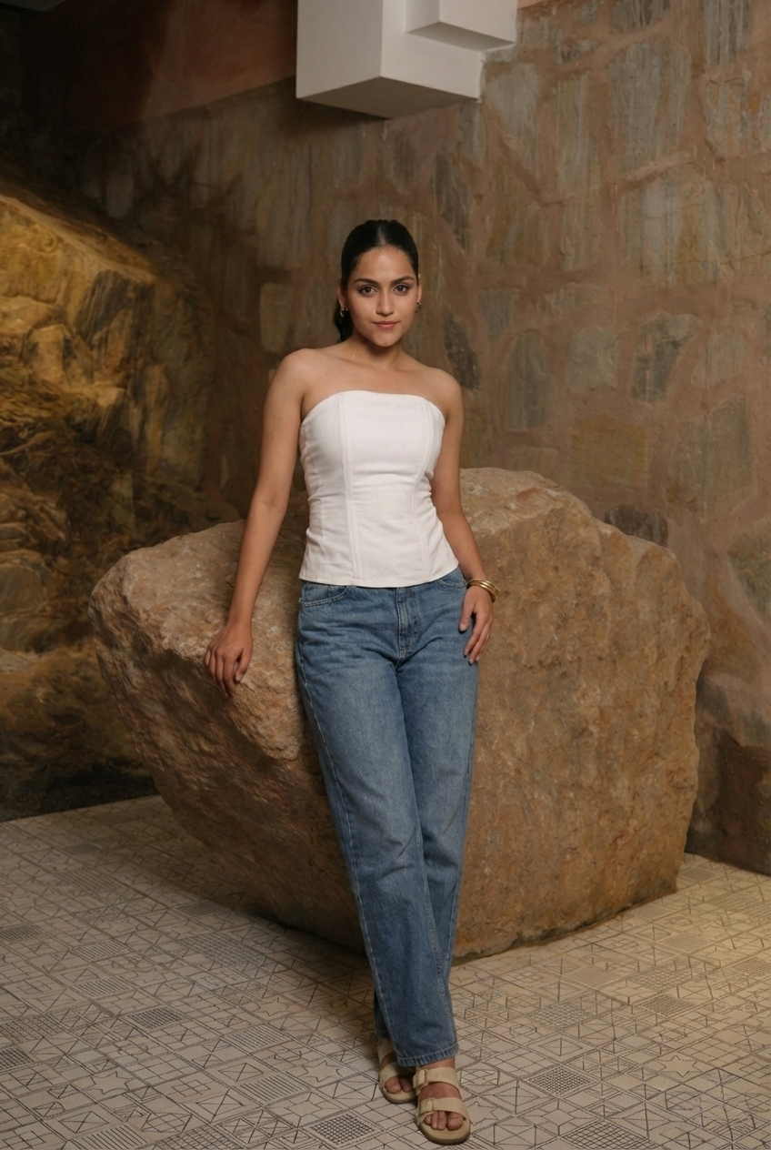 Corset Tube Top (White)